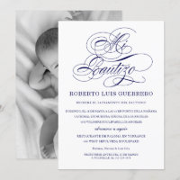 Baptême Langue Espagnol Script Marine Mi Bautizo