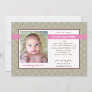 INVITATION BAPTÊME PHOTO :: gloire 12L