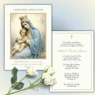 Invitation Baptême Vintage catholique baptême baptême apeuran