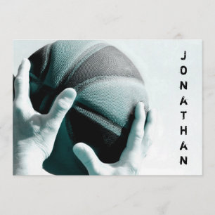 Invitation Bar de basket-ball Vintage Mitzvah