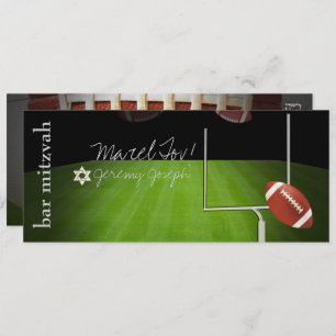Invitation ✡ BAR DE FOOTBALL PixDezines MITZVAH, POST DE BUT 