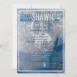 Invitation bar mitzvah - Customisé