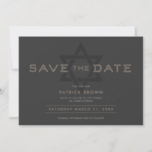 Invitation Bar Mitzvah Enregistrez la Date