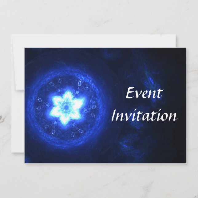 Invitation Bar Mitzvah - Étoile Brillante (Devant)