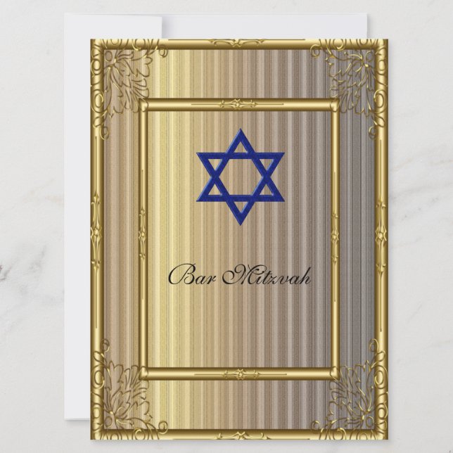 Invitation Bar Mitzvah Or (Dos)