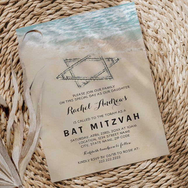 Invitation Bar Mitzvah Tropical (Créateur téléchargé)