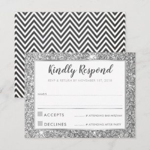 Invitation BAR MODERNE MITZVAH merci cool parties scintillant