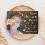 Invitation Bar moderne Mitzvah ou photo Bat mitzvah<br><div class="desc">Bar Mitzvah neutre et invitation Bat mitzvah avec photo. Choisissez une couleur pour le dossier ou ajoutez d'autres photos.</div>