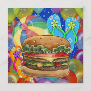 Invitation Barbecue / Cuisinière / Fête - SRF