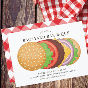 Invitation Barbecue de jardin 