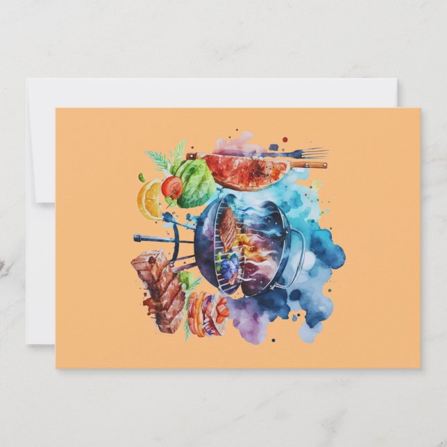 Invitation Barbecue et grill (Devant)