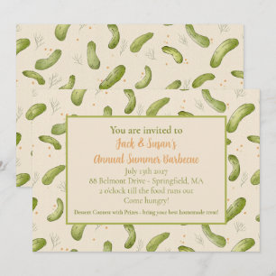 Invitation Barbecue été Cuisine