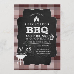 Invitation barbecue Jardin BBQ