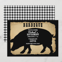 Barbecue rustique pour la retraite des porcs - bar