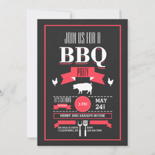 Invitation barbecue tendance