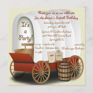 Invitation barbecue Wagon couvert