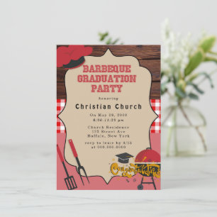 Invitation Barbeque Graduation Party