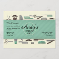 Invitation Barber's Tools