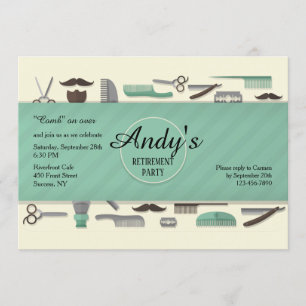 Invitation Barber's Tools