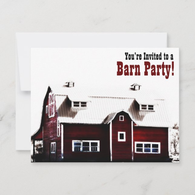 Invitation Barn Party - Country Style Get Together (Devant)
