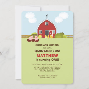 Invitation Barnyard
