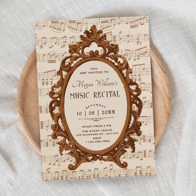 Invitation baroque musique ancienne récital  (Créateur téléchargé)