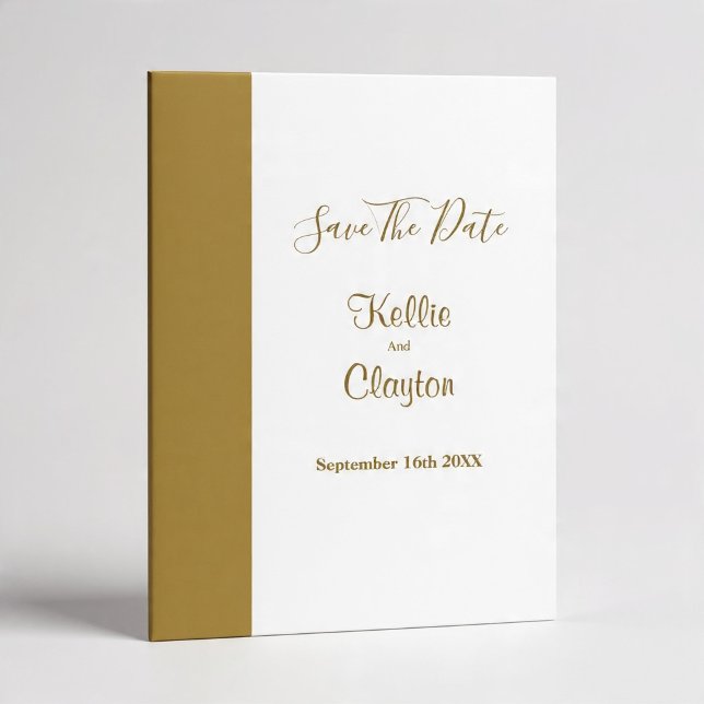 Invitation Barre d'or minimaliste moderne (Créateur téléchargé)