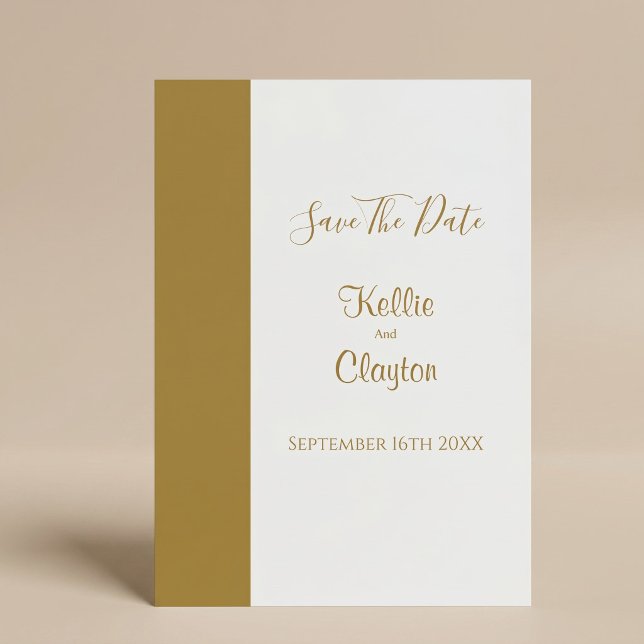 Invitation Barre d'or minimaliste moderne (Créateur téléchargé)