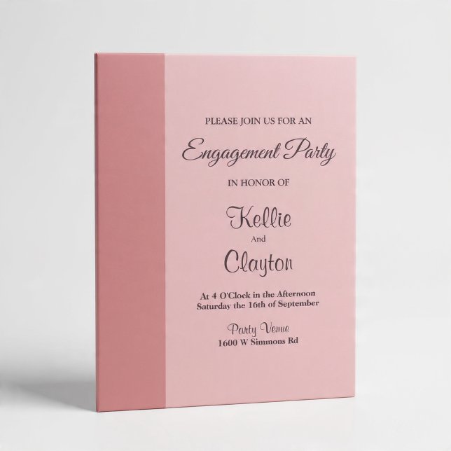 Invitation Barre Fardée Minimaliste Moderne (Créateur téléchargé)