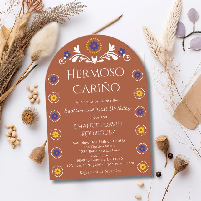 Invitation Barro Cielito Lindo Mexicain Baptême & 1er Anniver (Créateur téléchargé)