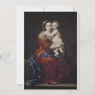 Invitation Bartolomé Esteban Murillo - Vierge et enfant avec