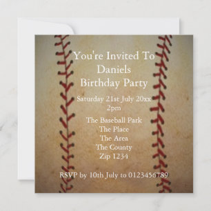 Invitation Baseball