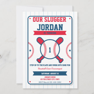 Invitation Baseball 1er anniversaire Invitation-All-Star Slug