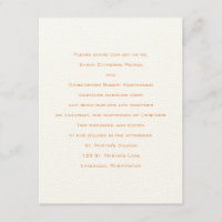 Bases : Tenné :Faire-part de mariage