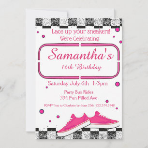 Invitation Basket Anniversaire, Parties scintillant