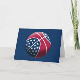 Invitation Basket-ball pour fête du 4 juillet