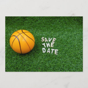 Invitation Basket-ball Sauvez la date avec basket-ball sur ve