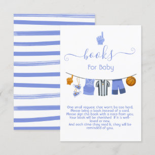Invitation Basketball Clothesline livres pour bébé