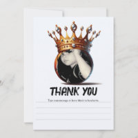 Basketball King Gold Crown Merci d'anniversaire