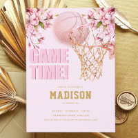 Basketball Luxury Girl Anniversaire Rose Gold