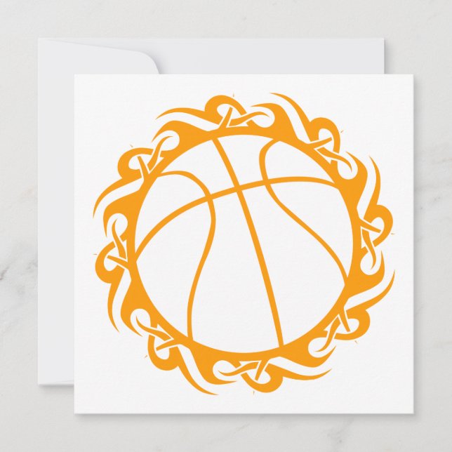 Invitation basketball tribal (Devant)