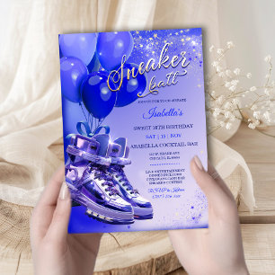 Invitation Baskets bleues personnalisées