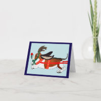 Basset Hound Rudolph le Renne au Nez Rouge