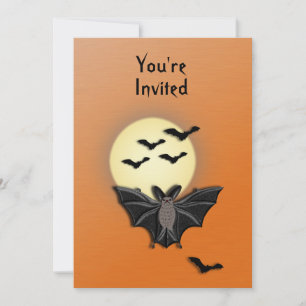 Invitation Bat Halloween