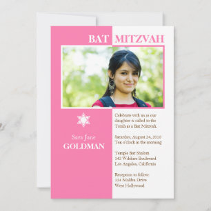 Invitation Bat mitzvah