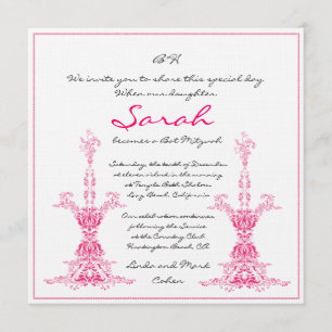 Invitation Bat mitzvah