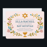Invitation Bat mitzvah à couronne florale sur mesure dessiné<br><div class="desc">Carte parfaite pour annoncer une bar mitzvah, bat mitzvah ou autre célébration juive ! L'art fait main pour vous ! ENTIÈREMENT PERSONNALISABLE ! Cliquez sur "Personnaliser" ci-dessus pour modifier le texte. Cliquez sur "modifier à l'aide de l'outil de conception" pour ajuster les polices, les couleurs et les placements. Vous pouvez...</div>