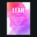 Invitation Bat mitzvah aquarelle<br><div class="desc">Invitation Bat mitzvah aquarelle</div>