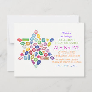 Invitation Bat mitzvah BLING BLING