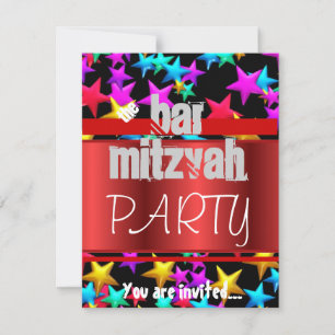 Invitation Bat mitzvah de fête de Starry Bar Mitzvah